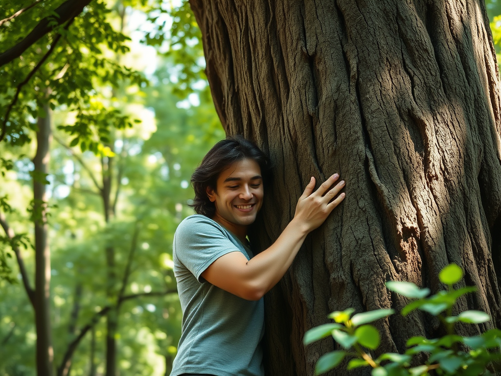 O Poder em Abraçar uma Árvore: Conexão Real com a&nbsp;Natureza