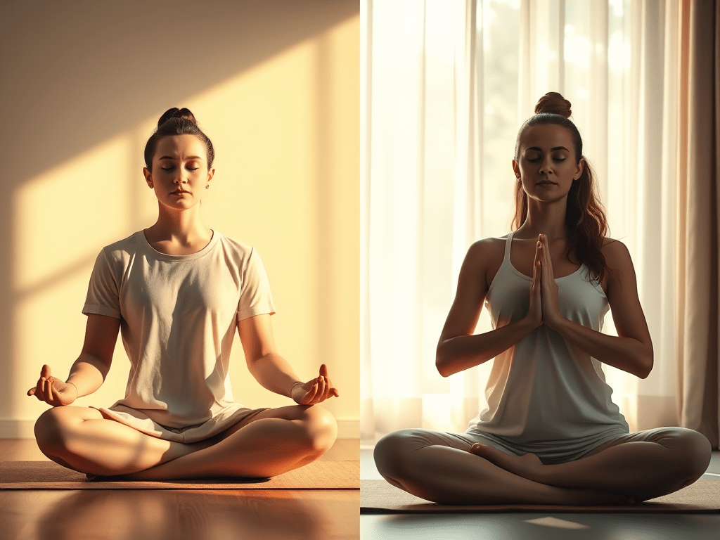 Meditação vs Yoga: Qual a melhor prática para ansiedade e&nbsp;foco?